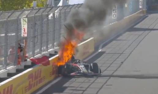 VIDEO F1 voza&ccaron;i strahuju upravo zbog ovoga: Zapalio se F2 bolid nakon nesre&cacute;e na novoj stazi