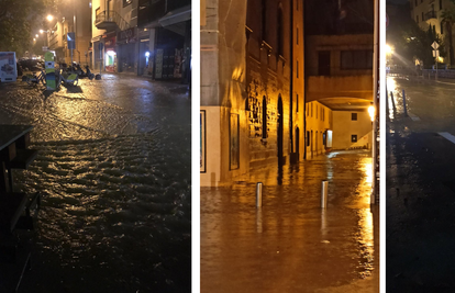 Poplave na splitskom području: 'Voda je poplavila ulice, auti moraju stati jer se ne da voziti'