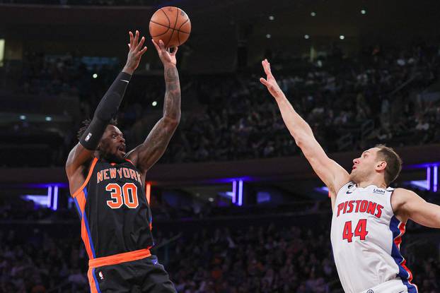 NBA: Detroit Pistons at New York Knicks