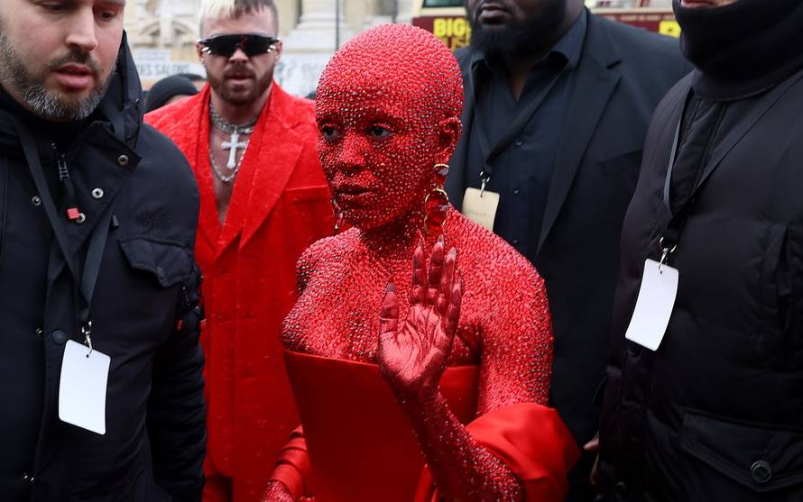 Schiaparelli  Outside Arrivals - Haute Couture Spring Summer 2023