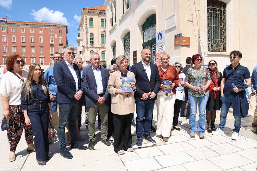Split: Konferencija za medije povodom zajedničke kampanje SDP-a i Možemo! "Plenkovićeva inflacija"