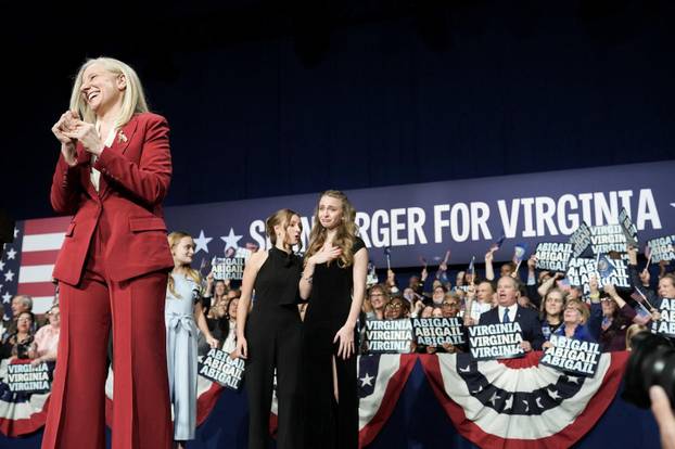 Democrat Abigail Spanberger delivers her victory speech