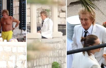 Sunčanje u kupaćima pa čaša vina: Pogledajte kako se Rod Stewart provodi u Dubrovniku...