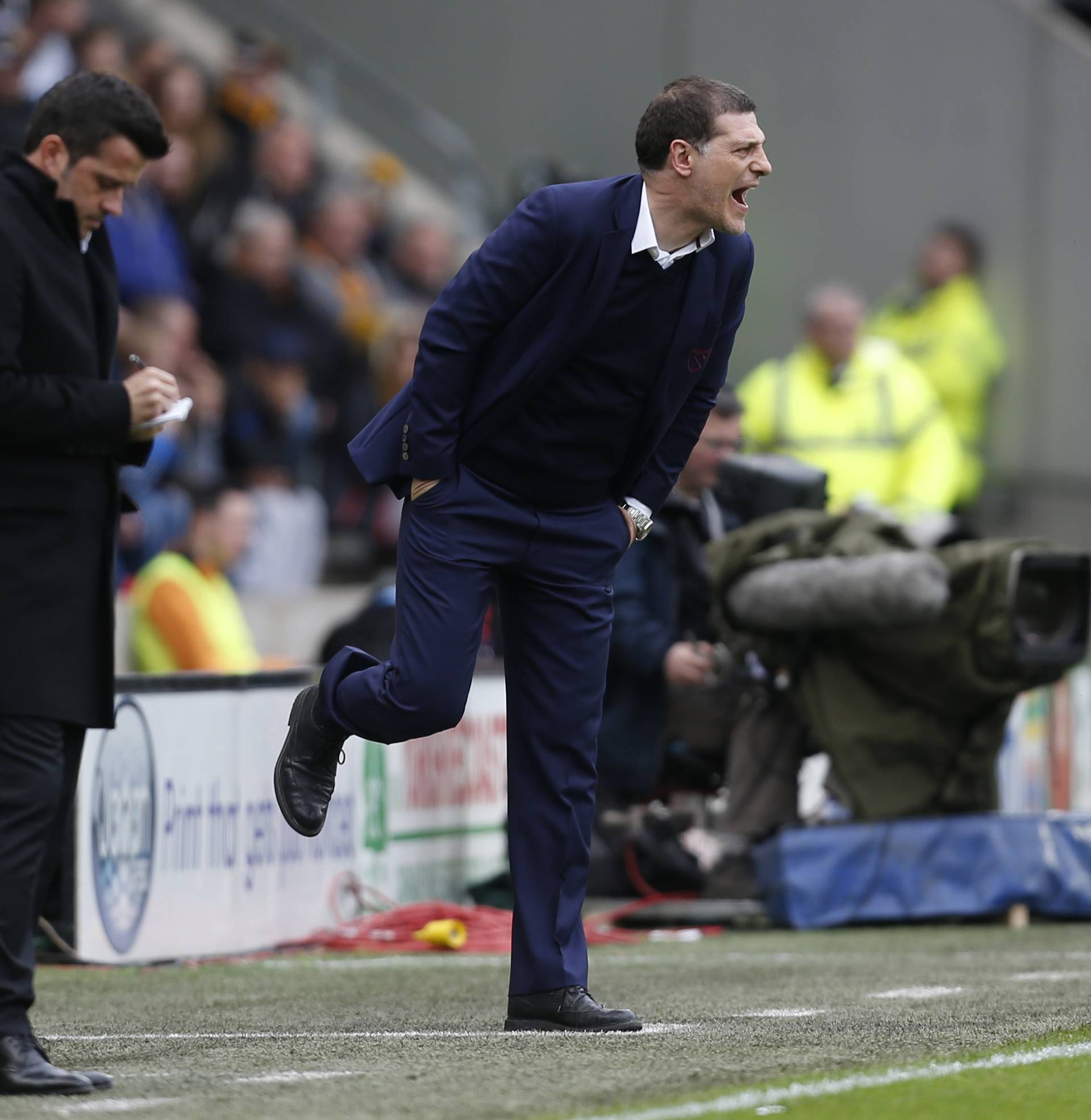 West Ham United manager Slaven Bilic and Hull City manager Marco Silva