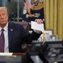 U.S. President Donald Trump at the Oval Office in Washington