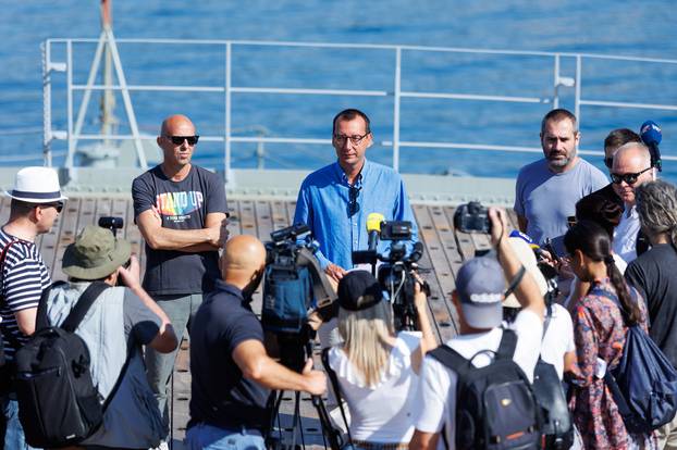 Na brodu Galeb u Kraljevici, održana konferencija za medije na temu filma koji se trenutno snima na brodu
