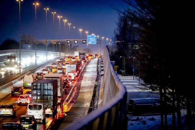 Code orange for slippery conditions and snow