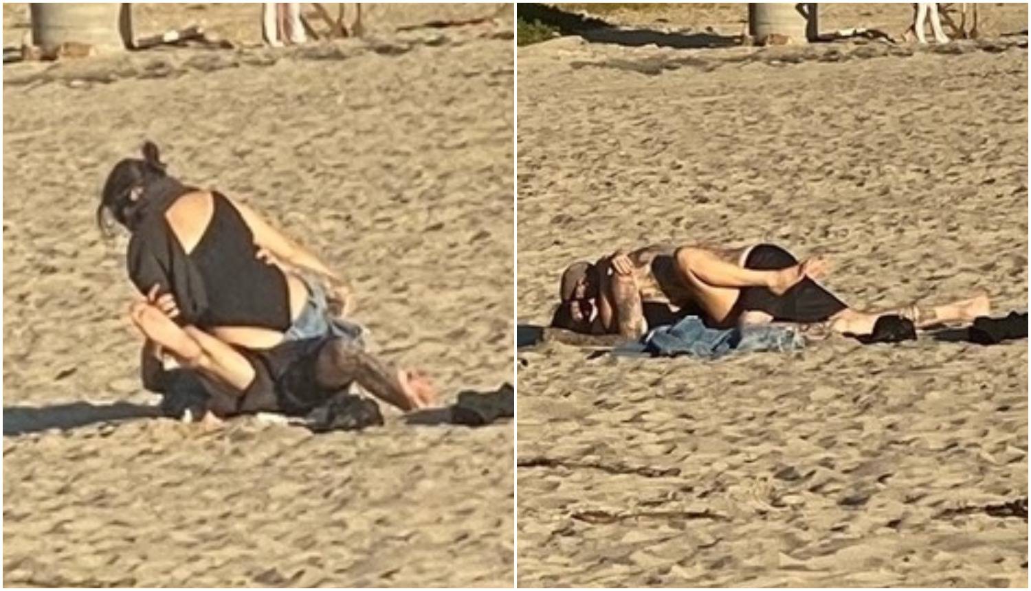 Kardashianka i zaručnik se prepustili strastima na javnoj plaži i otjerali zgrožene kupače