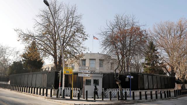 FILE PHOTO: General view of the U.S. Embassy in Ankara
