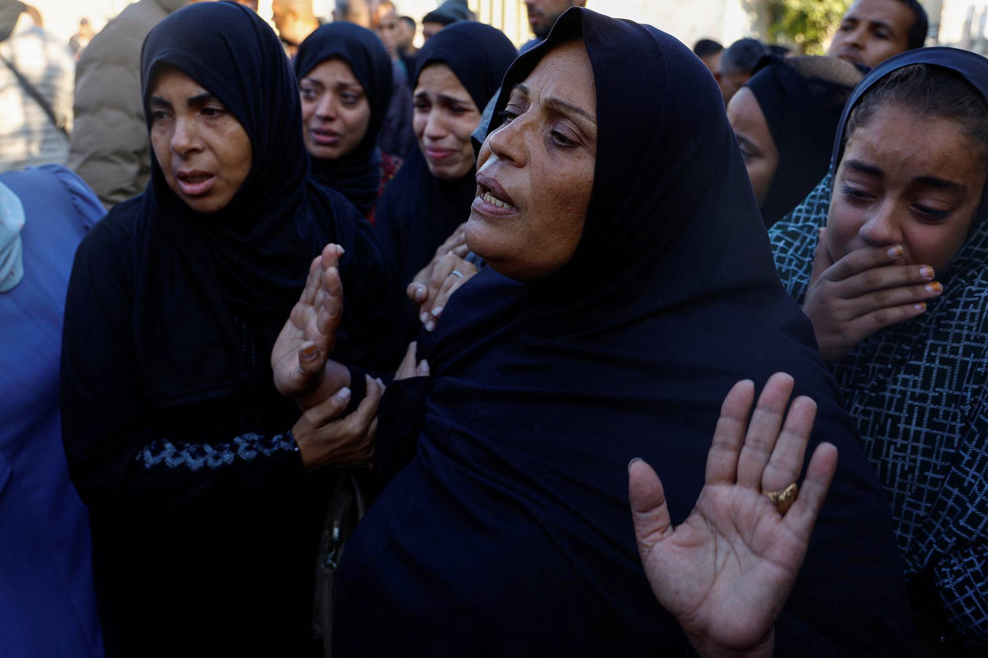 Gazans mourn loved ones killed in Israeli strikes