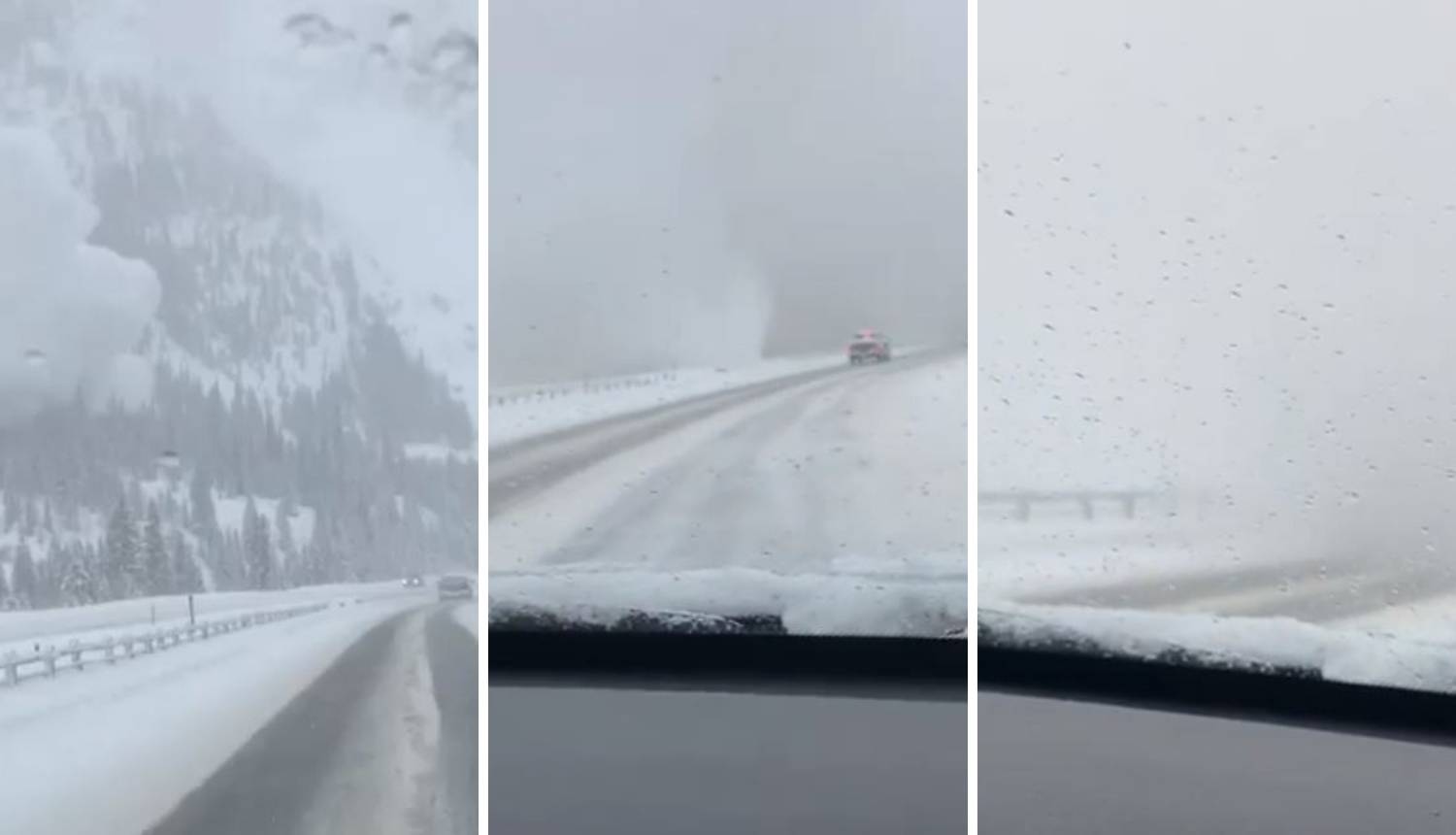 Drama na autocesti: S planine krenula lavina, vozači u panici!