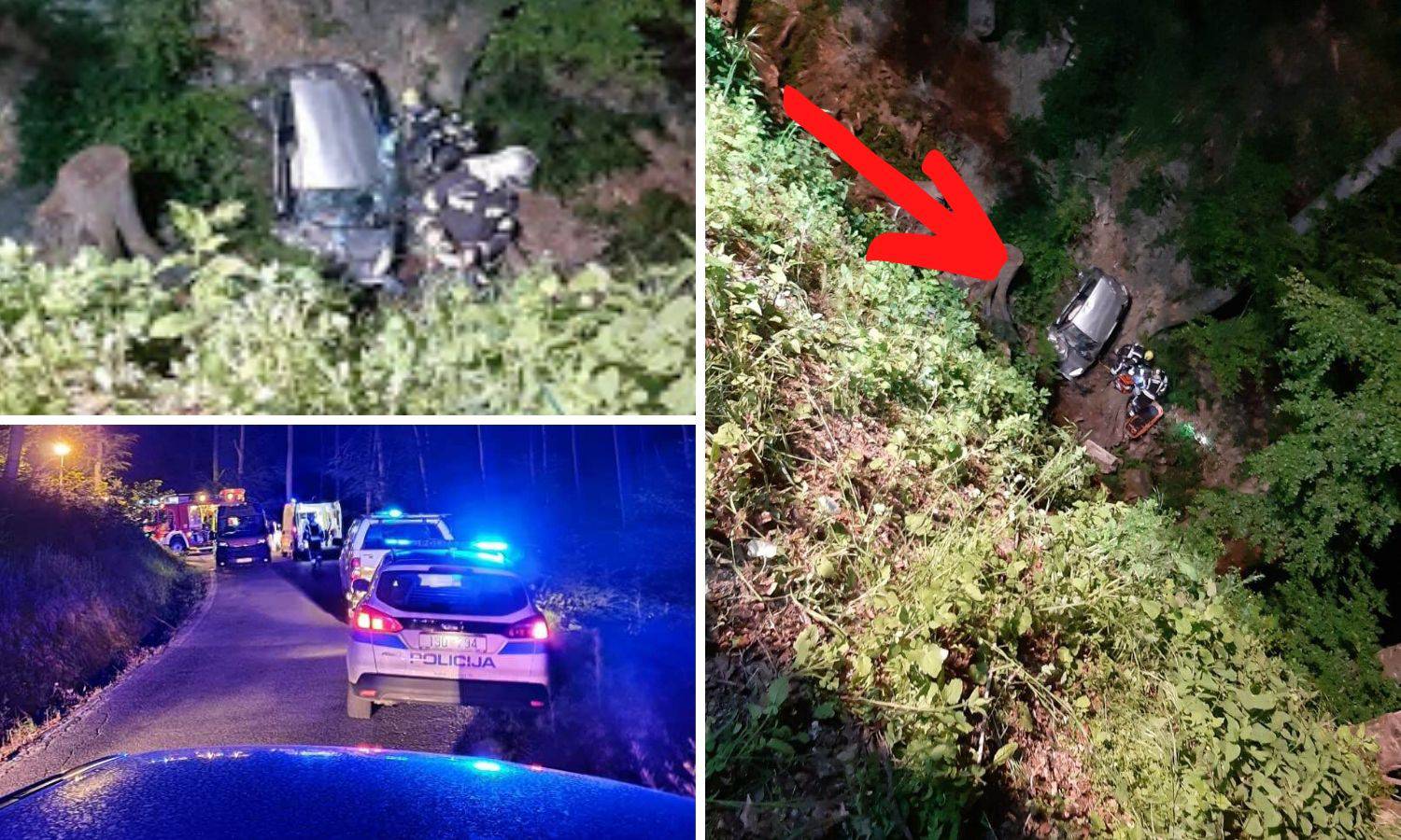 Zagrebački par sletio autom u 30 metara duboku provaliju