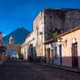 St Catarina arc and volcano Antigua Guatemala 