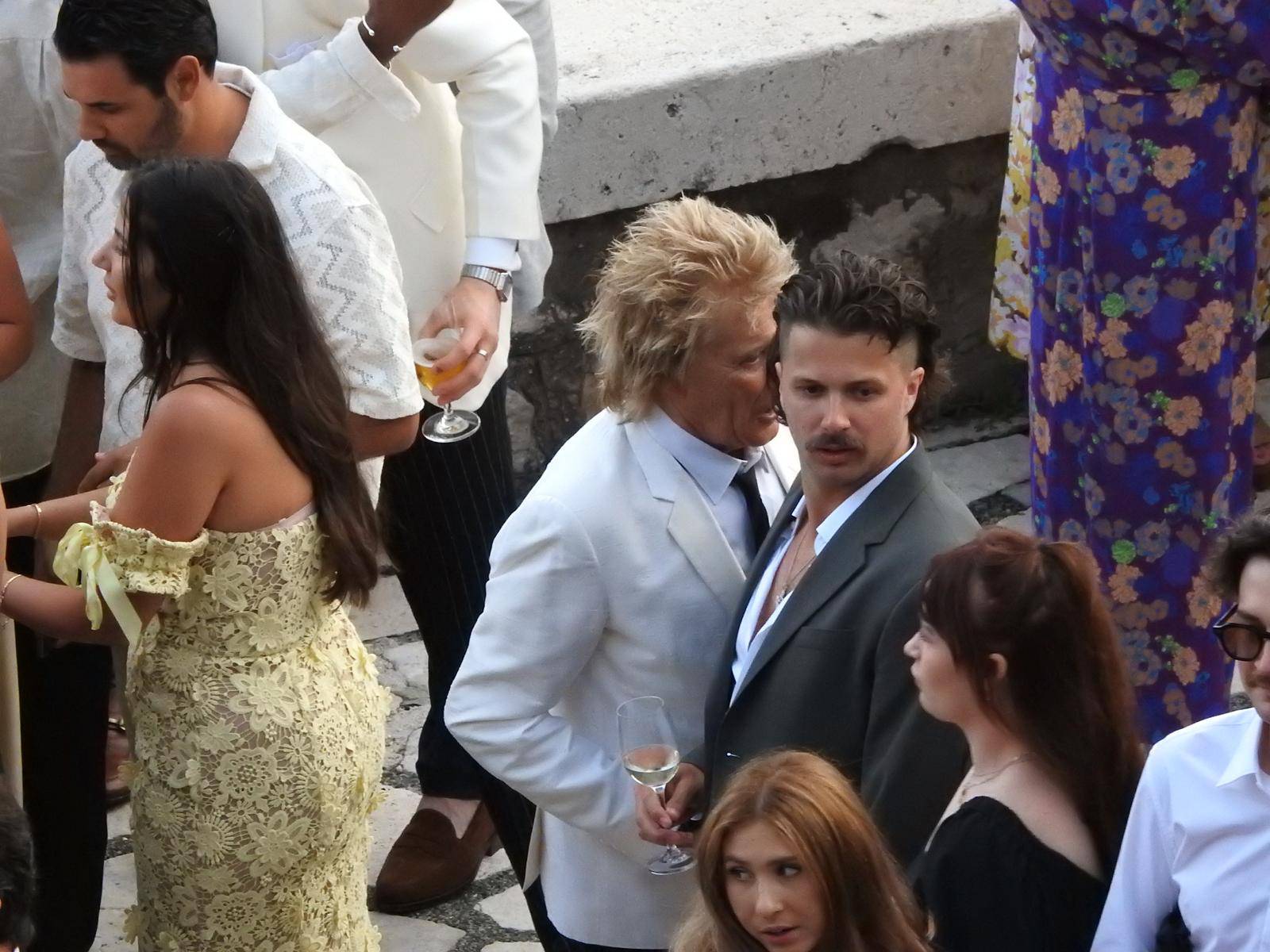 Dubrovnik: Rod Stewart sa surugom Penny Lancaster i bivšom suprugom Rachel Hunter