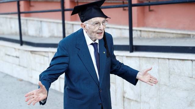 FILE PHOTO: Meet Italy's oldest student, surviving WW2 and a pandemic to graduate at 96