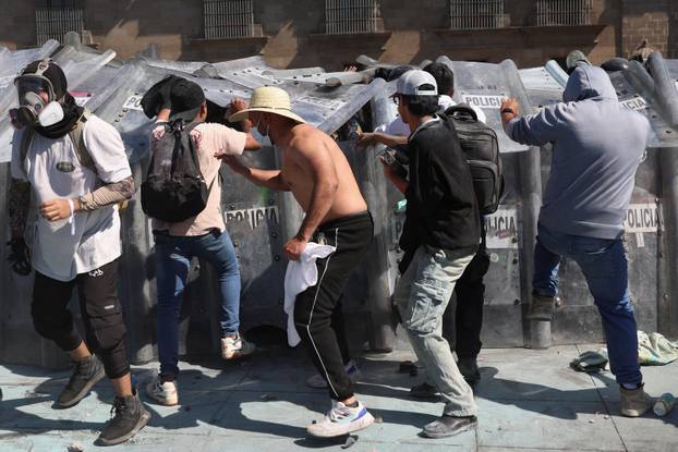 Protest against insecurity and corruption in country, in Mexico City
