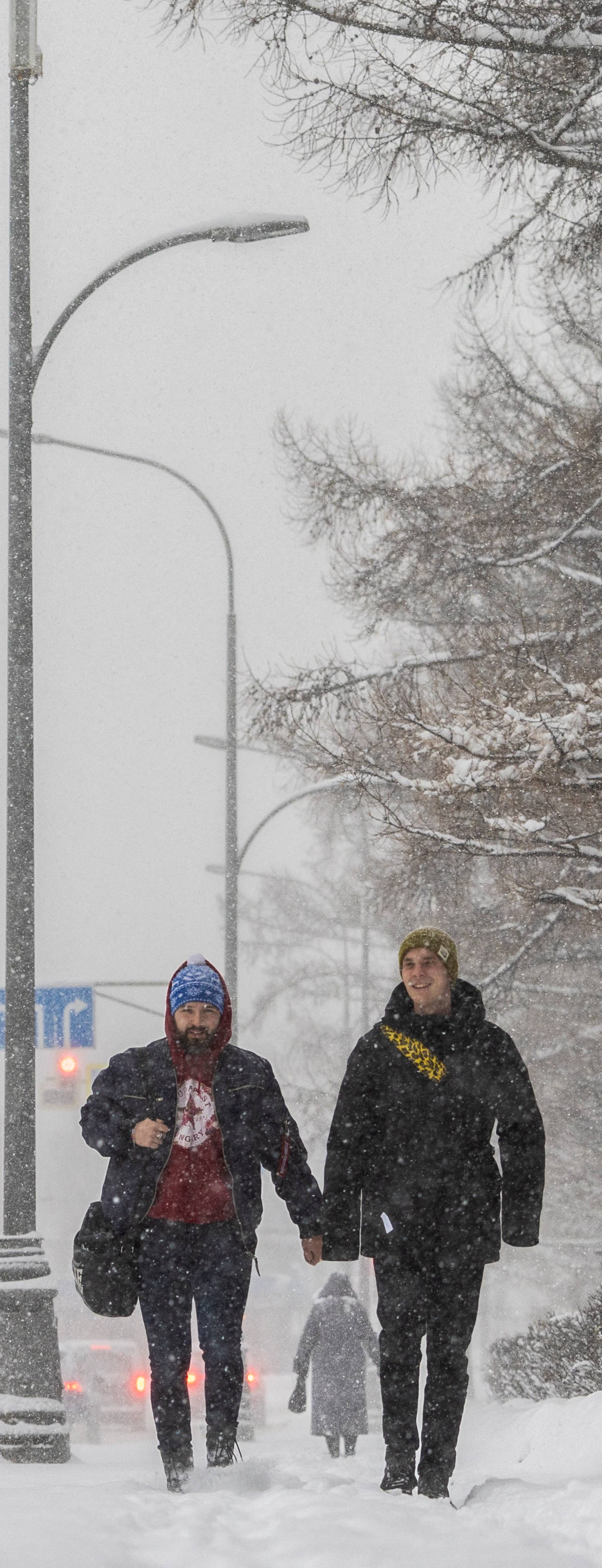 Heavy snowfall in Moscow