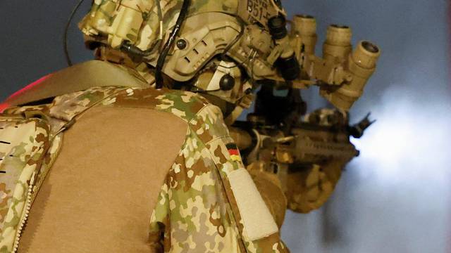 German Defence Minister Lambrecht visits special forces unit KSK of Bundeswehr army in Calw