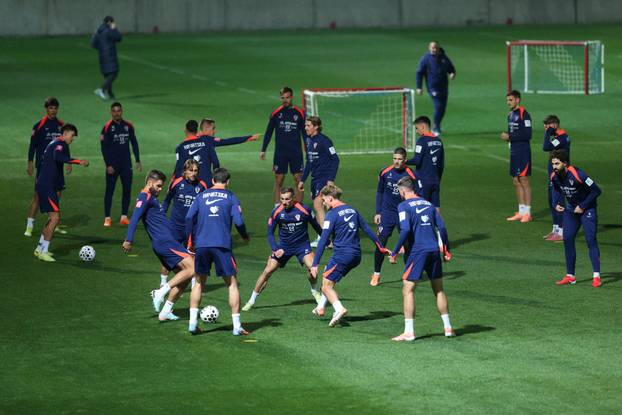 Rijeka: Trening hrvatske nogometne reprezentacije
