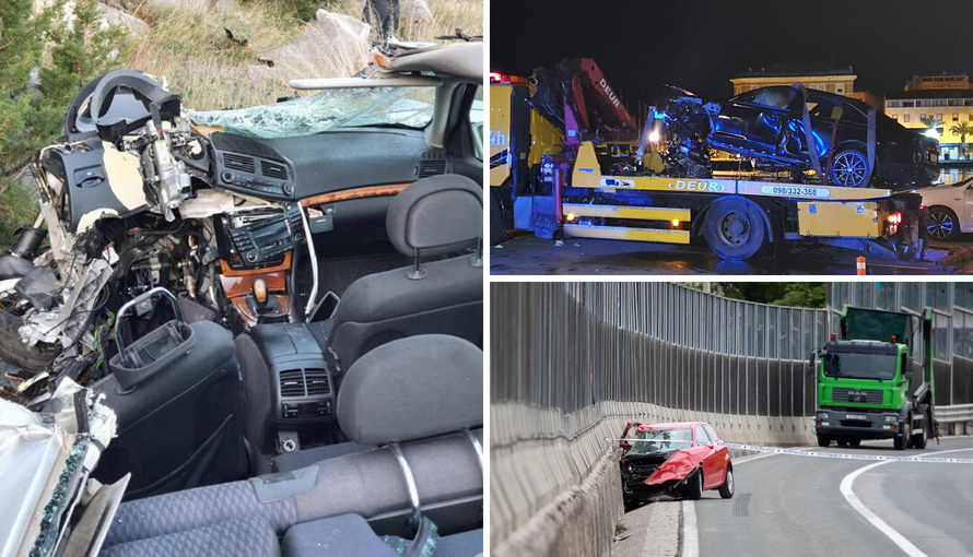 Strava u Zadru i Rijeci, a kraj Ploča auto se zabio u kamion