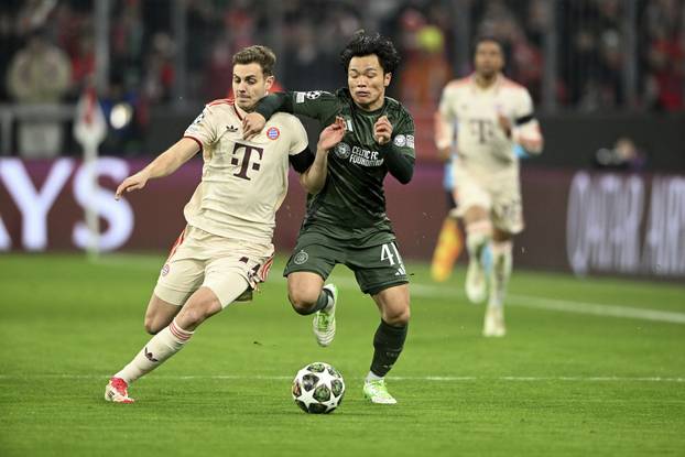 Bayern Muenchen gegen Celtic Glasgow am 18.02.2025 in Muenchen