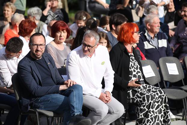 Zagreb: Svečanost otvorenja Parka Zvonka Špišića na Trešnjevci 