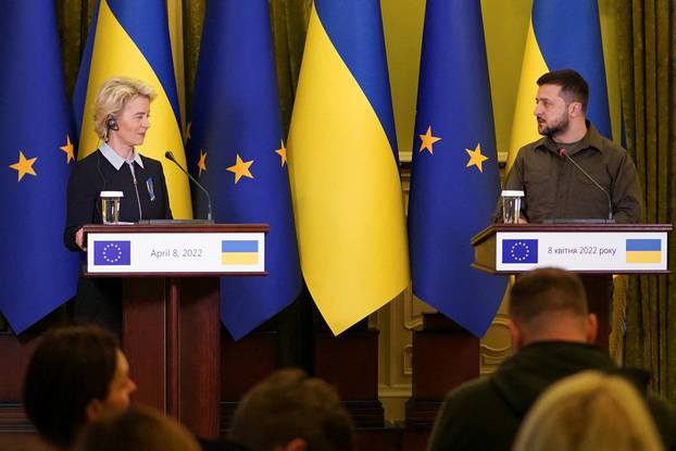 European Commission President Ursula von der Leyen visits Ukraine