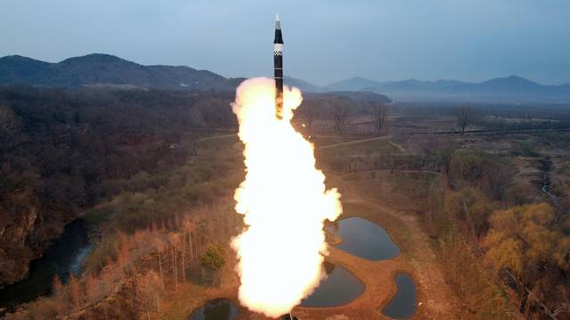 FILE PHOTO: North Korea says it test-fired new solid-fuel hypersonic missile