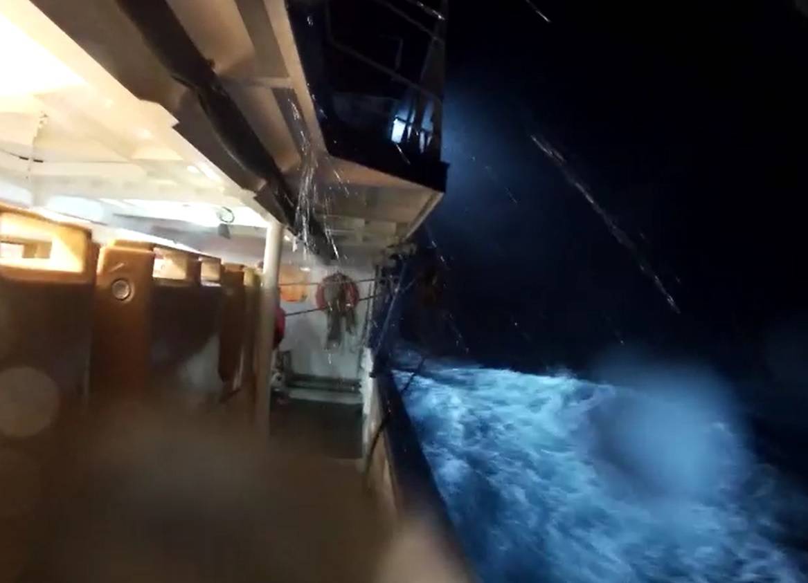 Snimao s broda usred oluje u Istri: 'Nije nam bilo svejedno'