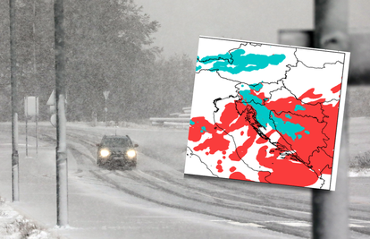 Stiže pravi udar zime! Sutra obilna kiša, a onda će dijelove Hrvatske zatrpati snijeg!