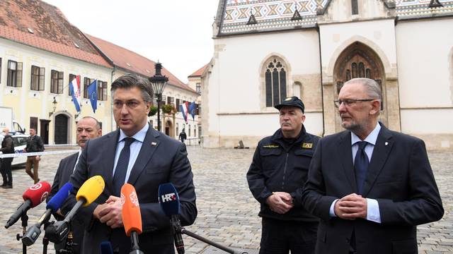 Zagreb: Izjava Andreja Plenkovića nakon pucnjave na policajca na Trgu svetog Marka