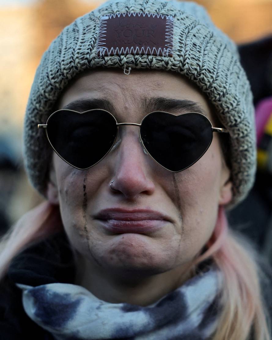 Protest against ICE after federal agents fatally shot a man while trying to detain him, in Minneapolis