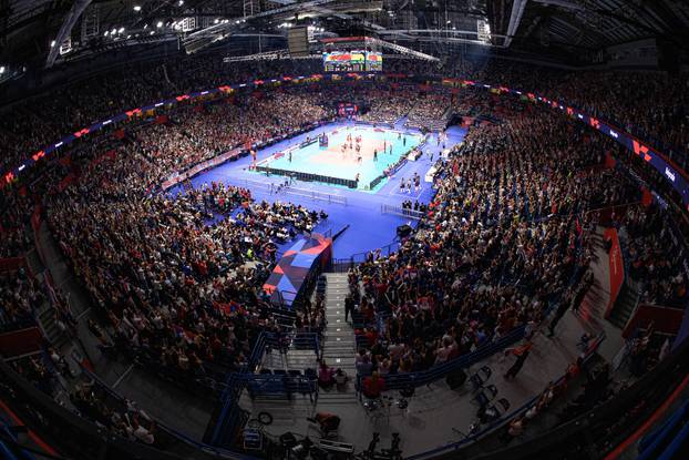 Volleyball, Europameisterschaft / Eurovolley 2021, Finale, Serbien (SRB) vs. Italien (ITA)