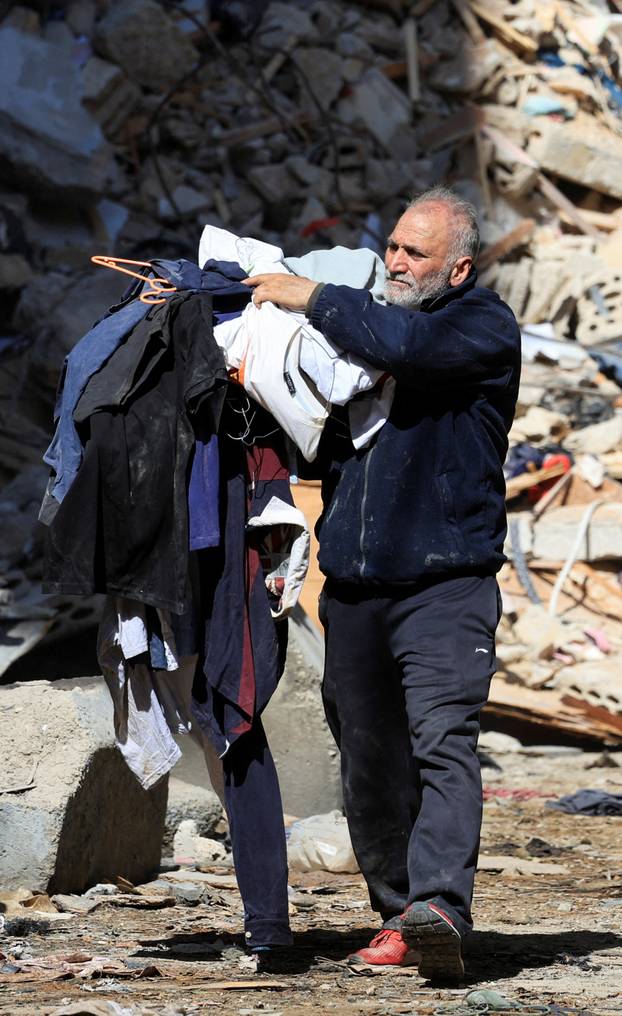 Aftermath of an Israeli strike carried out on Wednesday, in Ain Al Mraiseh in Beirut