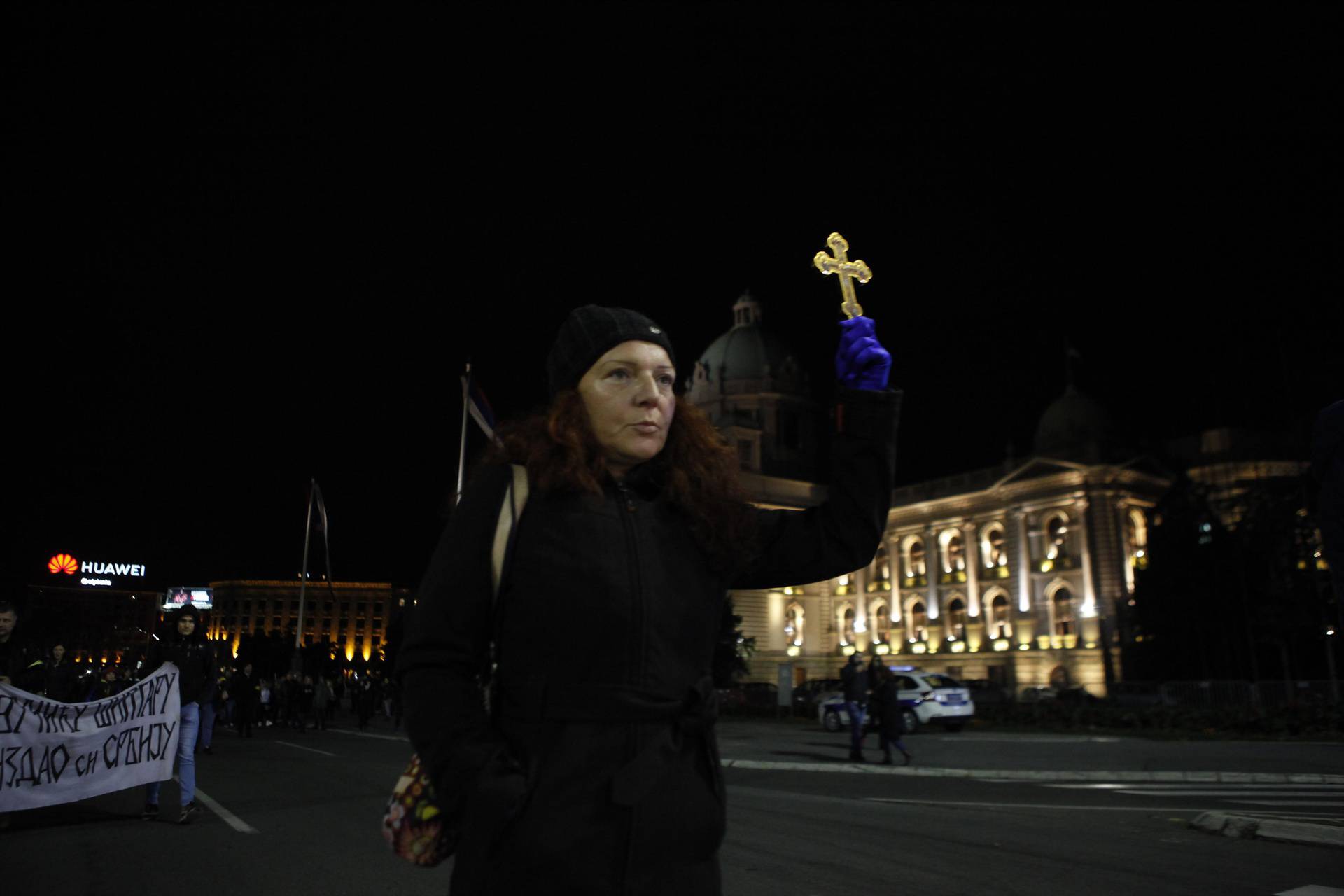 Prosvjedi na ulicama Beograda zbog uvođenja covid potvrda 