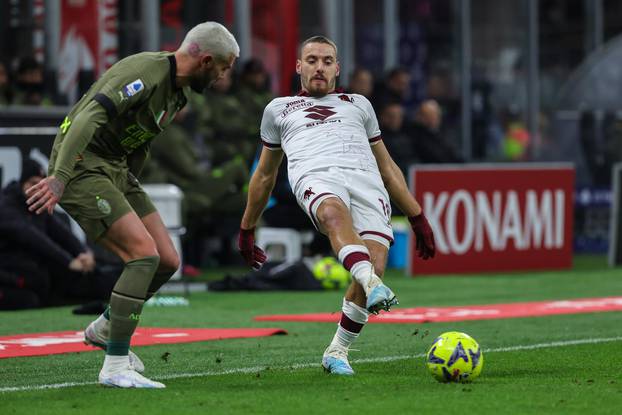 italian soccer Serie A match - AC Milan vs Torino FC