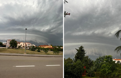 FOTO Pogledajte kadrove prije početka oluje iznad mora u Istri