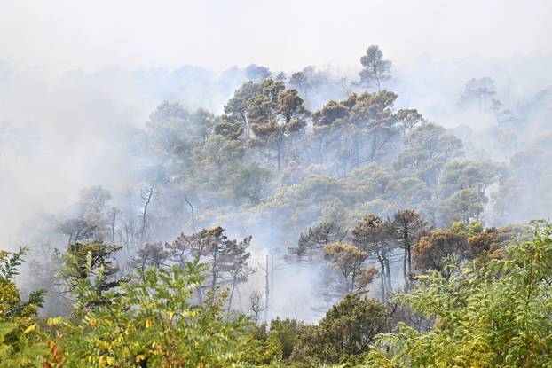 FOTO Kanaderi cijeli dan u akciji: Pogledajte kako gase požare diljem Dalmacije
