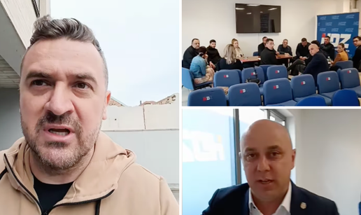 Kajkić uletio na sastanak HDZ-a: 'Napali su me!', Bosančić: 'Stavio sam ruku na mobitel...'
