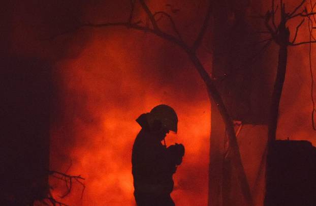 Aftermath of missile attack from Iran on Israel