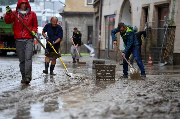 Flooding in Hallein