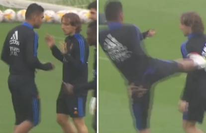 Okršaj realovaca na treningu: Casemiro odgurnuo Modrića pa ga pokušao udariti nogom