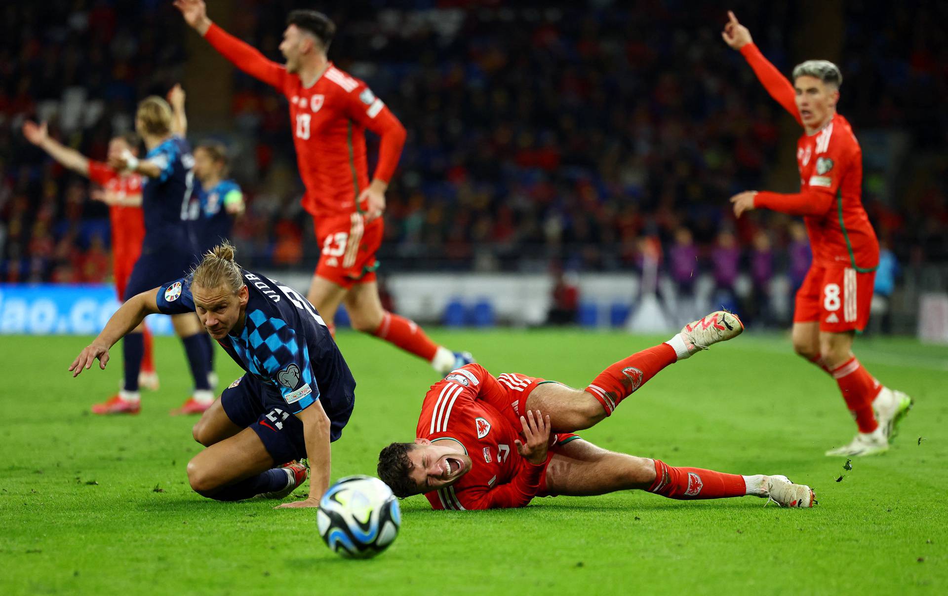 Euro 2024 Qualifier - Group D - Wales v Croatia