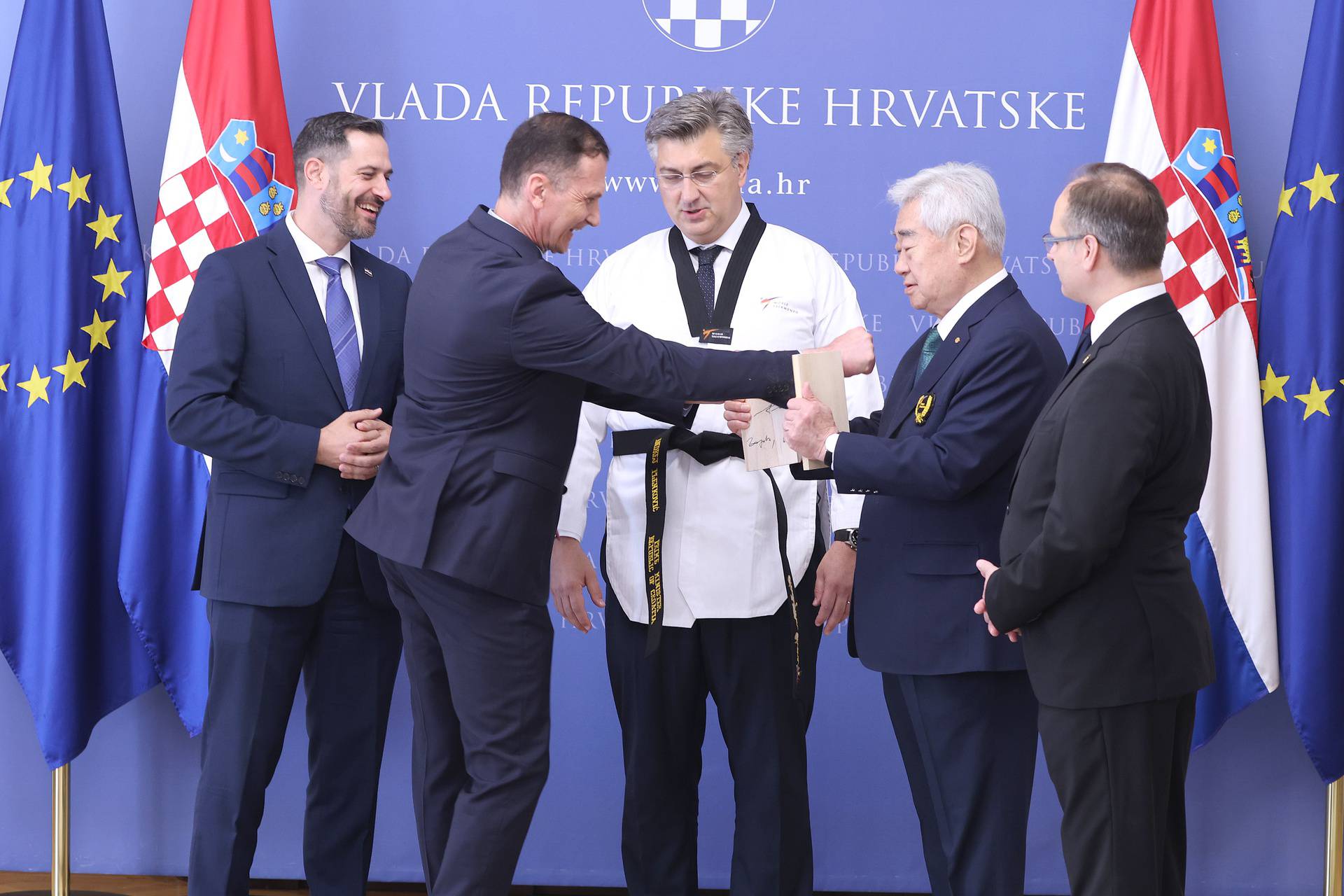 Zagreb: Plenković primio izaslanstvo Svjetske taekwondo federacije