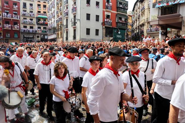 San Fermin festival (Chupinazo) in Pamplona