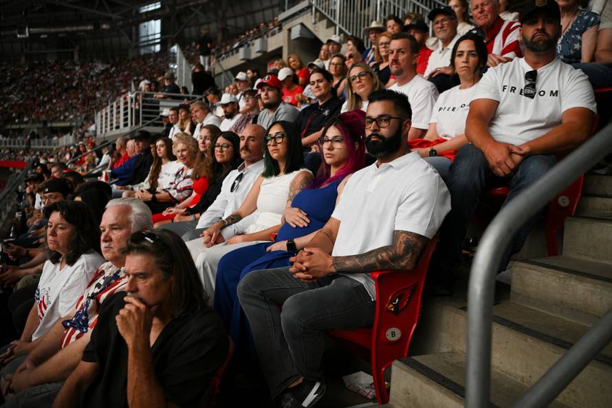 Memorial service for slain conservative commentator Charlie Kirk, in Glendale