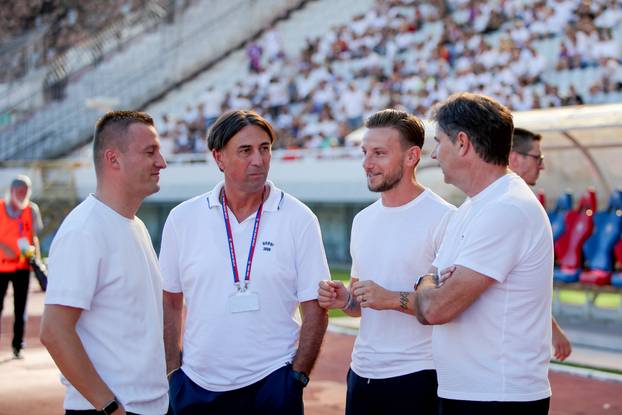 Split: Zagrijavanje igrača uoči utakmice Hajduk i Dinamo 