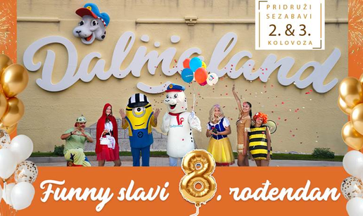 Dalmaland slavi 8. ro&dstrok;endan ! Ne propustite spektakl zabave 2. i 3. kolovoza!