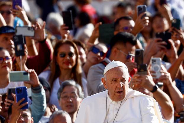 Pope Francis holds weekly audience at the Vatican