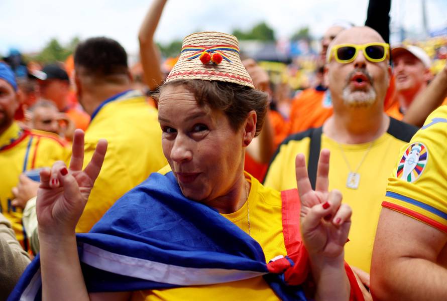 Euro 2024 - Fans gather for Romania v Netherlands